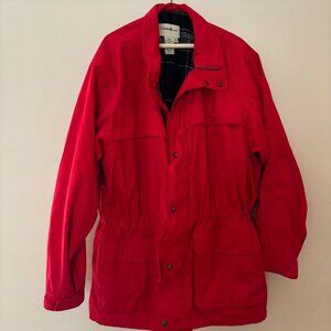 Red Eddie Bauer Wool-Lined Jacket